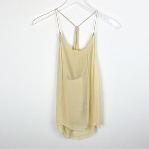 Free People | Cream Cropped T Back Swing Cami Top